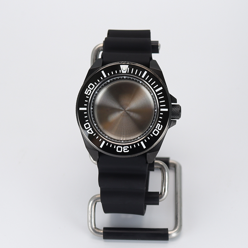 Rubber Strap Diver - 43,8 mm Taucheruhrengehäuse, Kautschukarmband, Keramiklünette, Saphirglas