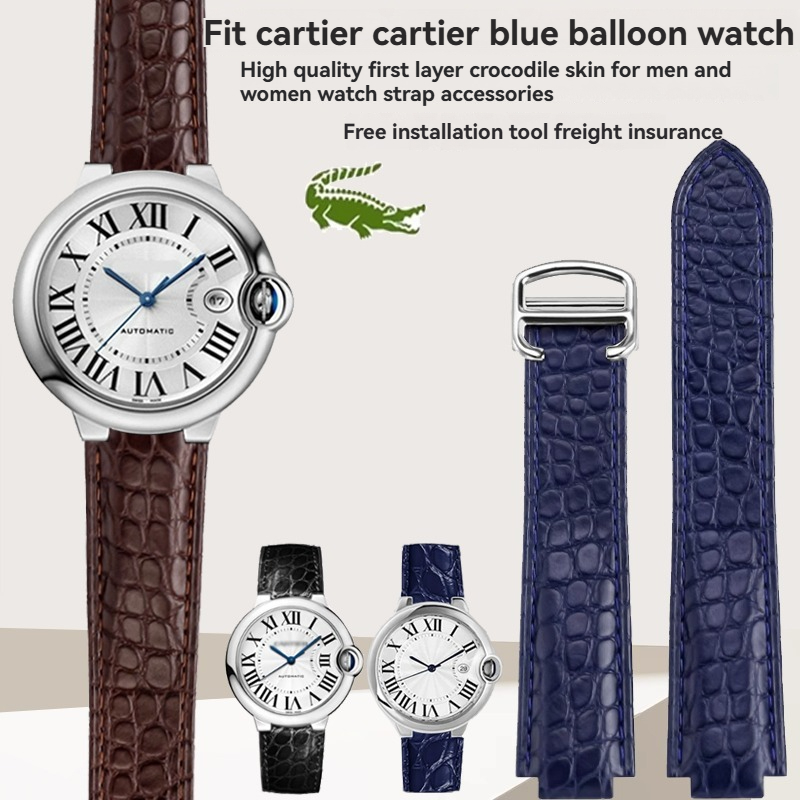 Krokodilleder-Uhrenarmband für – Cartier Watch Ballon Bleu Bewertung und Preis