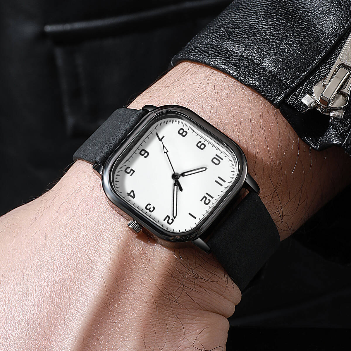 Mode Männer Business Uhren Ein – Leather Watch Band Men Bewertung und Preis