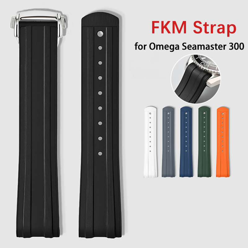 20mm Fluorkautschuk-Uhrenarmba – Omega Watch Seamaster Bewertung und Preis