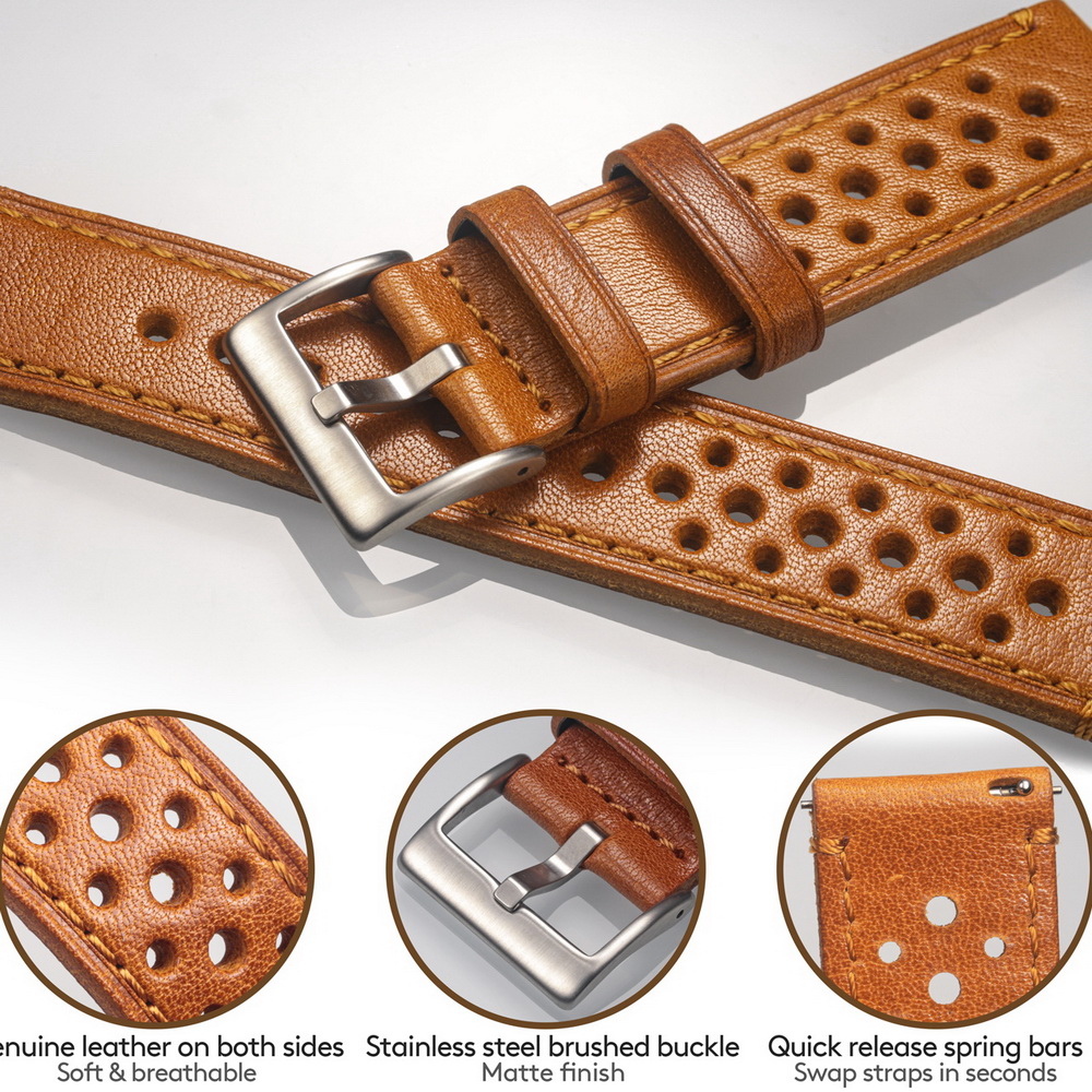 Hemsut Rindsleder-Uhrenarmband – Canvas Strap Watch Bewertung und Preis